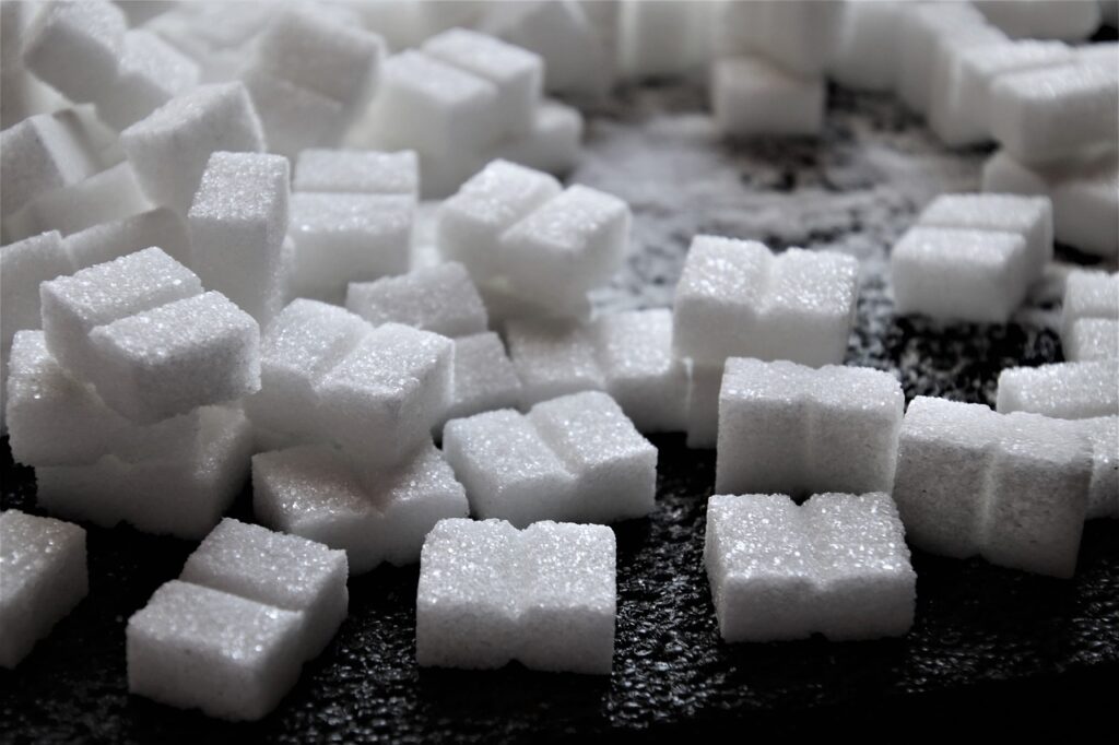 sugar, sweet, cubes